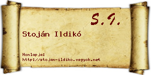 Stoján Ildikó névjegykártya