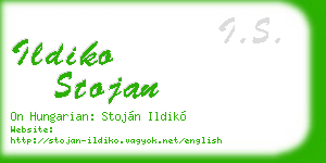ildiko stojan business card